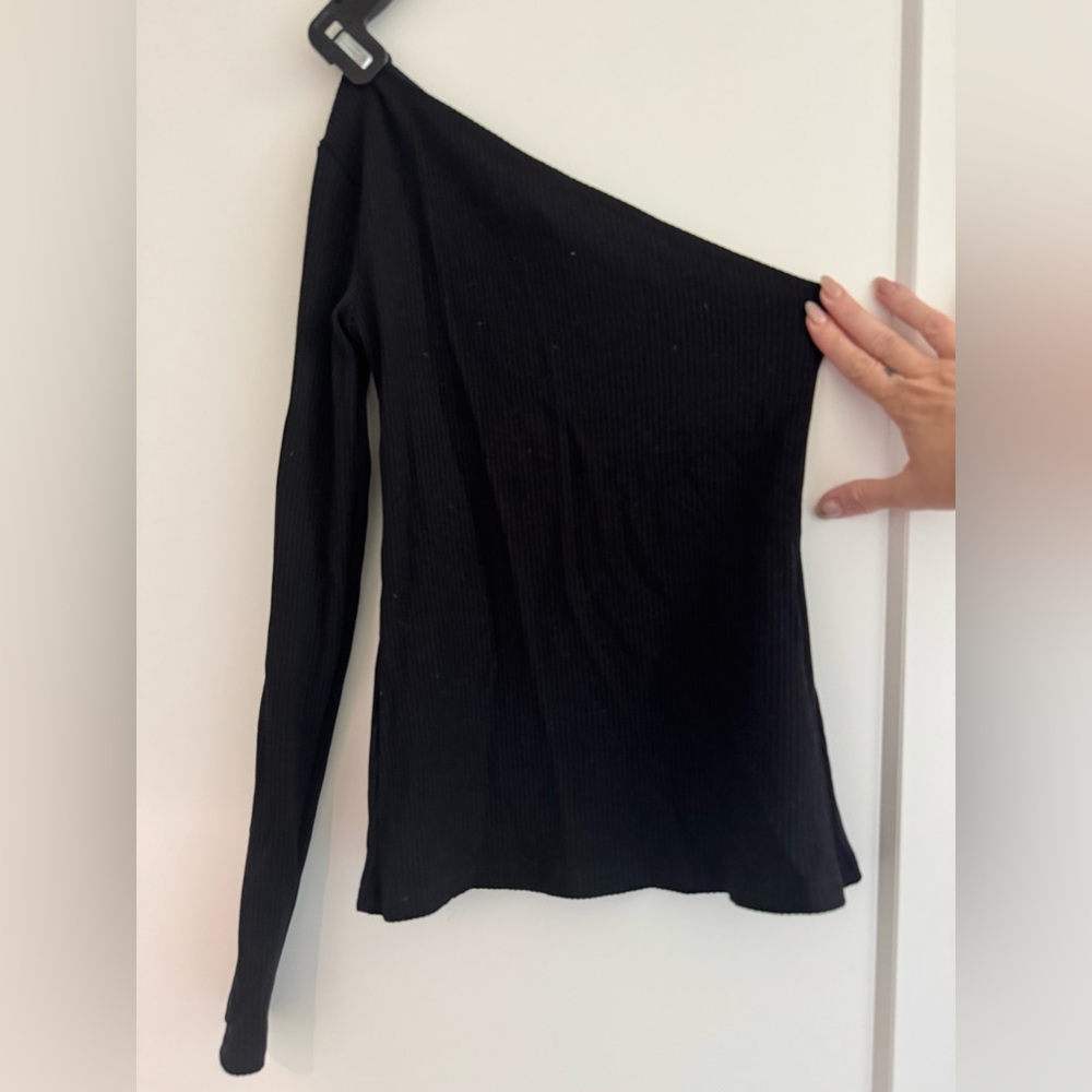 Reformation ribbed one sleeve top xs - Picture 2 of 3